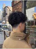 スキンフェードツーブロック刈り上げジェットモヒカンマンバン