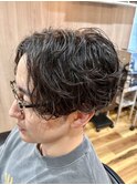 毛流れパーマ