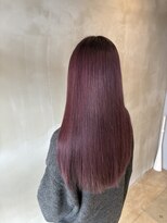 ベルベットヘア 千早店(Velvet hair)&nbsp;髪質改善カラーピンクベージュ