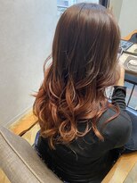 ネウィ 大分中央町店(newi) オレンジブラウン×グラデーションカラー