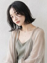 ミロア 薬院(miroa) 外ハネボブ 20代 レイヤーカット 顔周りレイヤー 髪質改善