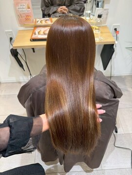 ヌーヌー 鶴ケ峰(nuu nuu) 艶カラーとバイカルテトリートメントでブリーチダメージも極艶♪