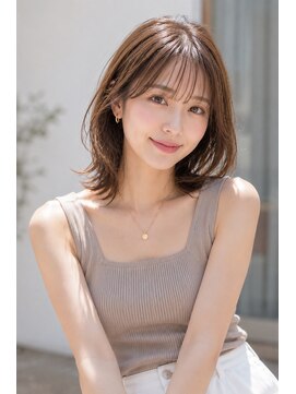 ランソ 成田店(RUNSO) 大人可愛いミディアムヘア×くびれレイヤー