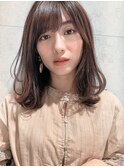 【GARDEN田中麻由】透明感ことりベージュ×ワンカール毛先パーマ