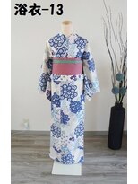 きものサロン すずめ屋&nbsp;レンタル番号　浴衣-13（ひな菊～きもの道楽)