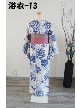 きものサロン すずめ屋 レンタル番号　浴衣-13（ひな菊～きもの道楽)