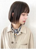 ボブショート/シースルーバンク/ステップボーンカット/ショート