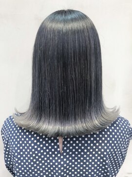 アルバム 銀座(ALBUM GINZA) グレーハイライトグラデーション_ボブルフ_ba310753