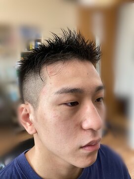 いけはた アシメツーブロ爽やかショート