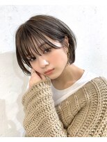 ロンドアヴァントゥス 池袋(Lond aventus)&nbsp;大人気シースルーショートボブ、ショコラベージュ