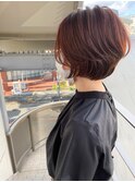 20代30代40代大人可愛いくびれショート前下がりボブ丸みショート