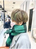 白髪率80%のデザインカラー
