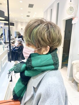 ネオリーブギンザ 銀座店(Neolive GINZA) 白髪率80%のデザインカラー