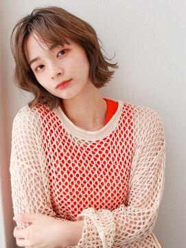 フェリアあべの(FERIA) 【大阪/天王寺】くびれボブ×ベージュカラー