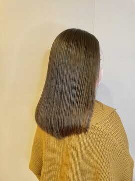 ブロッサム 東久留米店(Blossom) 20代30代40代髪質改善カラーアッシュベージュ艶感ストレート