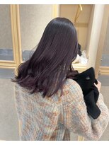 ヘアサロン ガリカ 表参道(hair salon Gallica) 【mami】大人暗髪ラベンダーココアブリーチなし/地毛風カラー