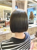 酸性ストレート+髪質改善トリートメント