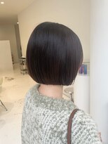 ハイブ 金沢(Hive)&nbsp;ミニボブ切りっぱなしボブグラデーションボブブラウン20代