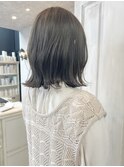 福山市美容室Caary春カラー透明感グレージュシースルーブラック