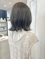 キャアリー(Caary) 福山市美容室Caary春カラー透明感グレージュシースルーブラック