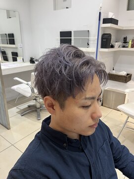 ディオ 町田店(DIO) パープルグレージュ×ショートアップバング