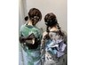 【夏祭りクーポン】アップ＋着付け　￥8.800