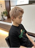 スパイキーショート/ミルクティーベージュ/ハイトーンカラー