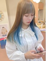 ミテ ナゴヤ(mite nagoya)&nbsp;インナーカラー / 水色カラー / ミルクティーベージュ