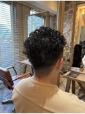 セットが簡単メンズパーマ
