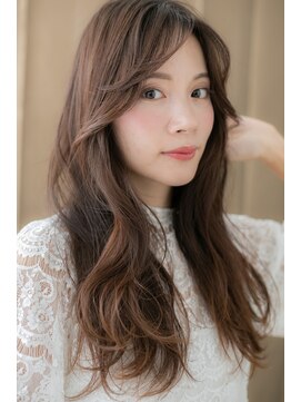 カバーヘア イヴ 戸頭店(COVER HAIR EVE) ミルクティーアッシュ抜け感フェミニンロング314X戸頭20代30代