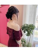 お呼ばれヘアセット♪