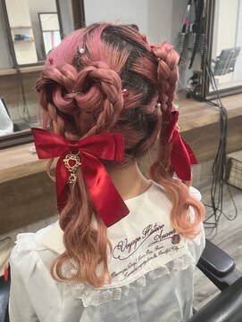 ヘアセット アリエス 新宿駅前店(aries) *.ハートくらげヘア.+