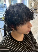 横須賀シャドウパーマウルフカットメンズパーマスパイラルパーマ