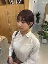 ルブランヘアギャラリー(Le blanc hair gallery)&nbsp;丸みショート×ラベンダーピンク