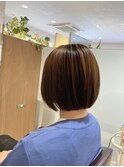 【L by first】丸みのある切りっぱなしボブ