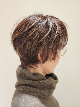 松本平太郎美容室 吉祥寺パートファイブ(PART5) 40代50代60代70代×ショートレイヤー×イノアカラー×ハイライト