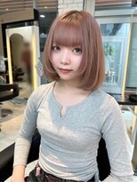 インク サカエ(inq sakae) レイヤーボブ/ピンクベージュ