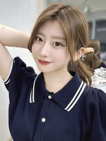 レイリー 原宿 表参道(Rayreee)&nbsp;小顔ポニーテール×顔まわりレイヤー