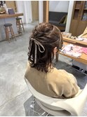 ハーフアップ