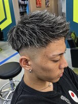 ダズルヘアラッシュ(DAZZLE hair RUSH)&nbsp;名古屋八事金メッシュシルバーメッシュ細め太めハイライトパーマ