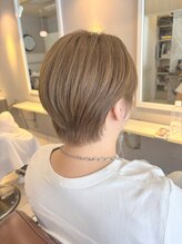 モップス 富岡店(MOPS)&nbsp;ミルクティーベージュ×ブリーチ無しダブルカラー