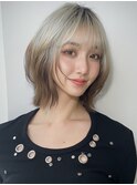 ショートウルフカットレイヤーカットボブカットハイトーン