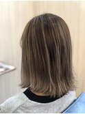 外ハネロブ×バレイヤージュ
