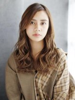 ヘアメイク ナル(hair make nalu) かきあげバングのリバースカールスタイル