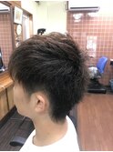爽やかビジカジワックスなしツーブロックメンズ髪型20代30代