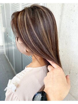 ガルボ ヘアー(garbo hair) #3Dハイライトカラー#ハイライト#外国人風#下村カラー