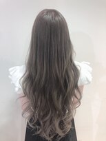 ジーナ 船橋(Zina)&nbsp;小顔セミウェットウェーブピンクベージュハイライトカラー