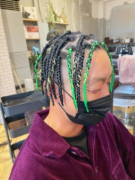 ラグシス ザ ヴィンテージ(LUXIS THE VINTAGE) 【メンズブレイズ】ブラック×ライトグリーン