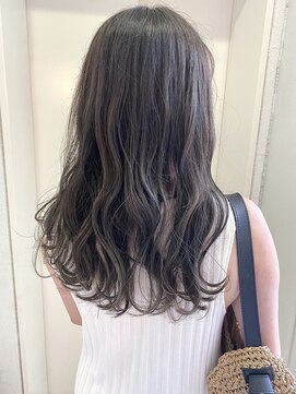 ヘアーデザイン シュシュ(hair design Chou Chou by Yone) 透け感ダークグレージュ&大人セミロング♪