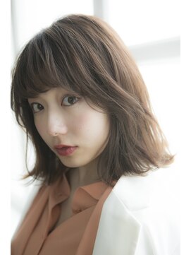 ミエル ヘア 新宿(miel hair) 〈mielhair新宿〉大人可愛いゆるふわボブ